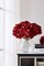 10 Pcs Burgundy Artificial Hydrangea Flower Heads with Stems, Silk Fabric Faux Flowers for Wedding Centerpieces, DIY Bouquets, Floral Arrangements, Home and Party Decorations